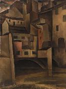 Leo Gestel Ponte Vecchio oil on canvas